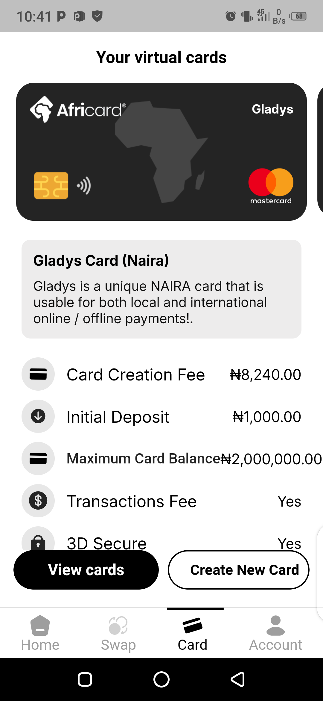 Gladdys Card (Naira Card), How to Use Africard for Online Transactions Locally and Internationally