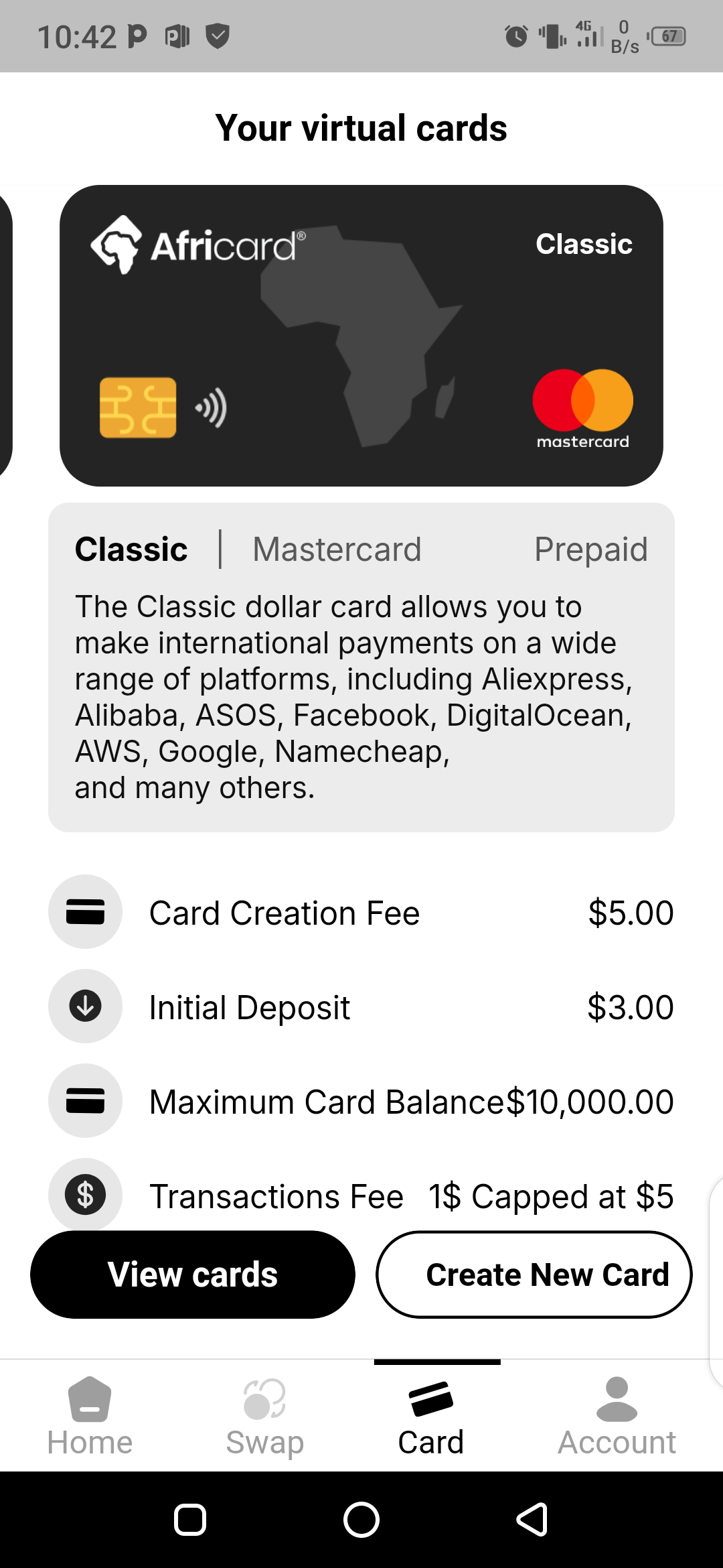 Classic Mastercard (Virtual Card)